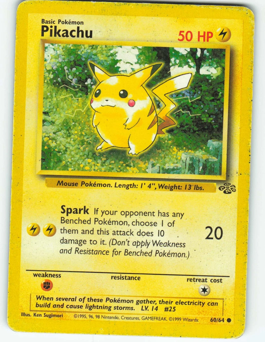 Pokémon Pikachu Pokémon TCG Jungle Individual Collectible Card