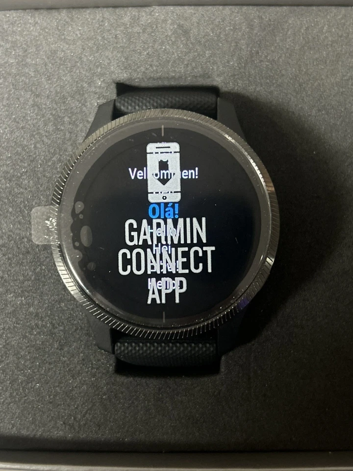 Garmin Venu AMOLED GPS Smartwatch with Health Monitoring Black New In Box Open - Image 3 of 4