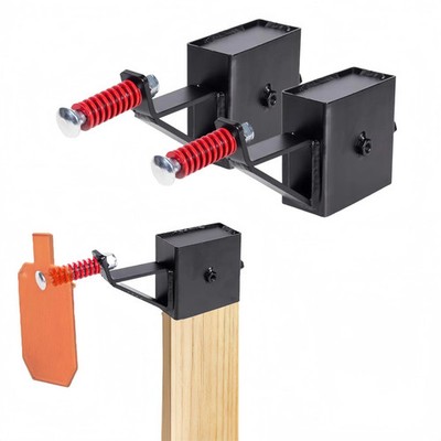 2x4 Steel Target Hanger, AR500 Steel Gong Target Hanger, Plate Hook/Stand Bas...
