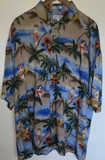 Vintage Pierre Cardin Hawaiian Shirt Men's Size XL Hula Girls 100 Rayon