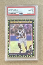 2024 Score Football Malik Nabers Extra Terrestrial Rookie Card #306 PSA 10