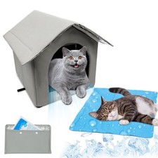 BluGun Indoor Cat House CatsDog Outdoor Indoor Waterproof Insulated House, Fo...