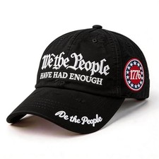 We The People Patriotic Baseball Cap Adjustable Cotton