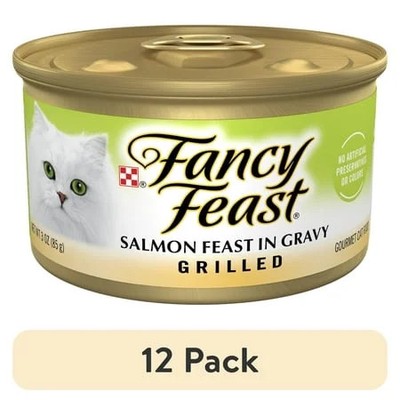 Grilled Kitten Wet Cat Food Salmon Gravy
