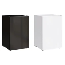 HOMCOM Mini Fridge with Freezer, Adjustable Thermostat