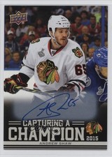 2025-26 Chicago Blackhawks Centennial Capturing a Champion Andrew Shaw Auto 3d2