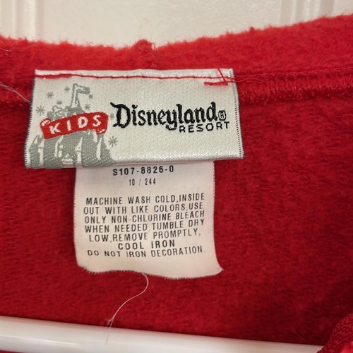 Disneyland hoodie, Kids, red zip up Size XL - Picture 3 of 6