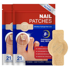 Fungal Nail Patches 42 PCS, Toenail Treatment Extra Strength 8-Hour Overnight Na