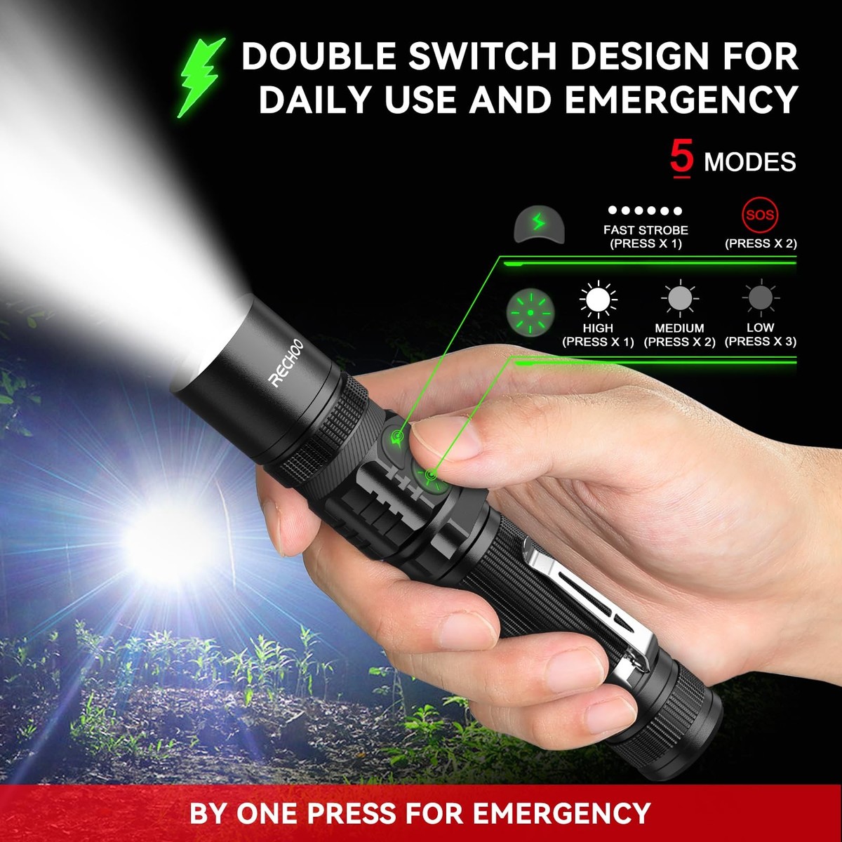 nebo flashlight blinks twice while charging 500 Lumen COB LED Work-Light and Flashlight, Red Light Mode and Red Flashing Light Mode, 4x Adjustable Zoom, Magnetic Base, No Need to Buy Batteries Looking for a LED flashlight that can do it all Rechargeable Flashlight High Lumens RECHOO
