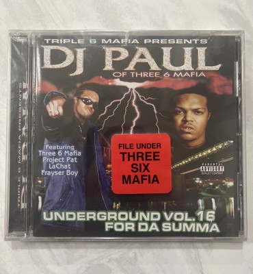 Underground Vol. 16 For Da Summa DJ Paul of Triple 6 Mafia Sealed VTG 2002 New