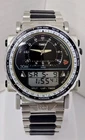 RARE Vintage Timex Zulu Dual Time Analog Digital Men's Watch Pilot - READ