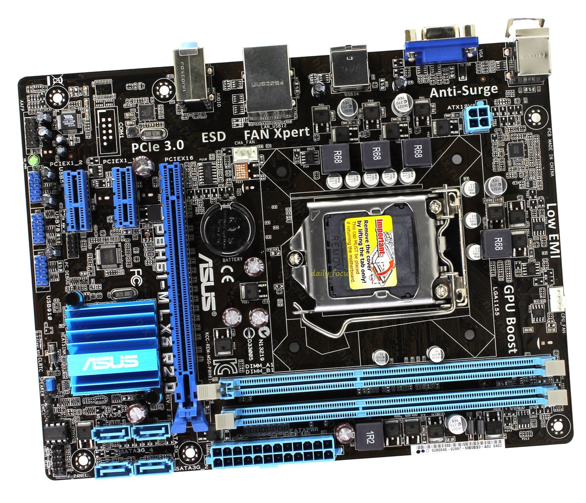 ASUS P8H61-M LX3 Motherboard Socket LGA 1155 DDR3 Intel H61