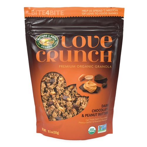 Love Crunch Organic Dark Chocolate Peanut Butter Granola 11.5 Ounce Pack of 6 - 第 1/7 張圖片