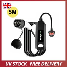 Portable EV Charging Cable 13A Type 2 UK Plug 3 Pin Electric Vehicle Car