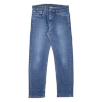 LEVI'S 505 Jeans Mens Blue Regular Straight Stone Wash W33 L30