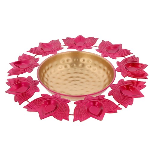 Tazón Urli Diwali Diya Soporte Flotante Flor Té Luz Vela Decoración India Lotus - Imagen 37 de 48