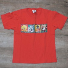 SIX FLAGS Youth child Sz M 10-12 Looney Tunes T-SHIRT - Souvenir - Great