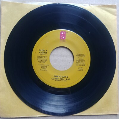 THE O'JAYS Lovin You/Don't Let The Dream Get Away 45 7'' FUNK SOUL Record Vinyl