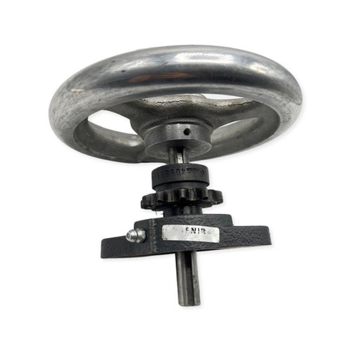 Unbranded Steel Mill Handle Wheel w/ FAFNIR CCJT Bearing & Martin 40BS11 - Picture 2 of 2