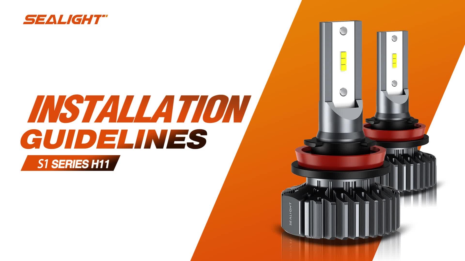 SEALIGHT LED Headlights Bulbs Conversion Kit 9005 H11 High/Low Beam