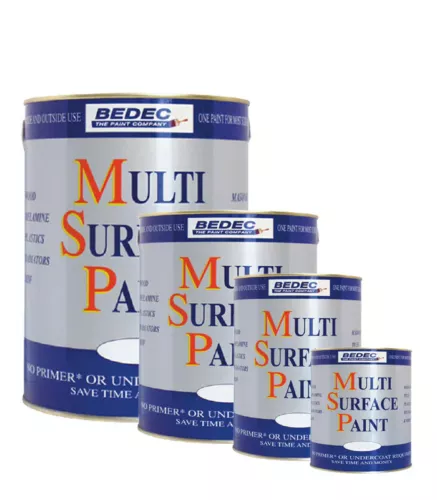 Bedec Multi-Surface Paint MSP. All In One. Interior/Exterior Gloss Satin Matt.