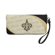 New Orleans Saints NFL Curve Zip Organizer Ladies Wallet