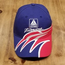 CITGO Racing Hat Cap Snapback K-Products NASCAR Flame Logo Striped