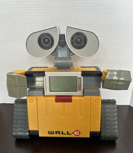 Pixar Wall-e Vtech Learning Laptop Robot Yellow Wallee Mattel 2008 Working HTF - Picture 2 of 3