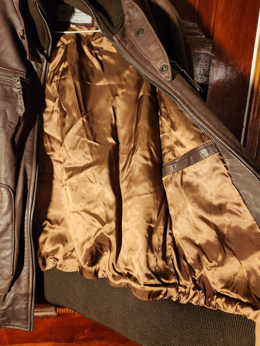 ITALY MADE 100% Genuine Leather Jacket Brown Bomber Vera ITALY MADE 100% Genuine Leather Jacket Brown Bomber Vera