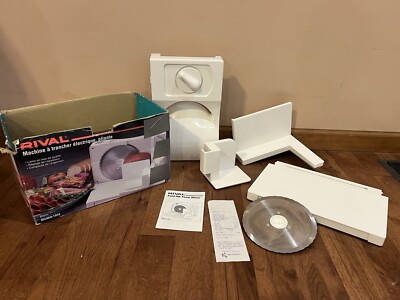 Rival Fold-Up Electric Food Slicer for Meat, Cheese & More Model 1042, Excellent