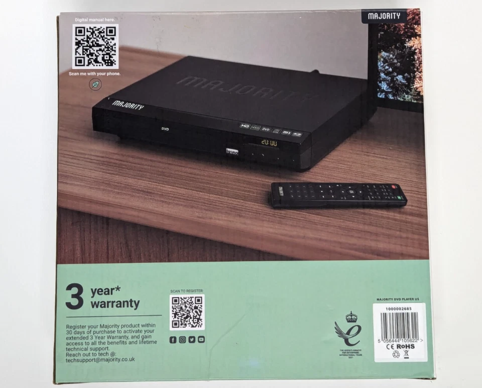 HDMI DVD Player for TV  1080P Region Free DVD Players for Smart TV  Mini DVD - Image 3 of 4