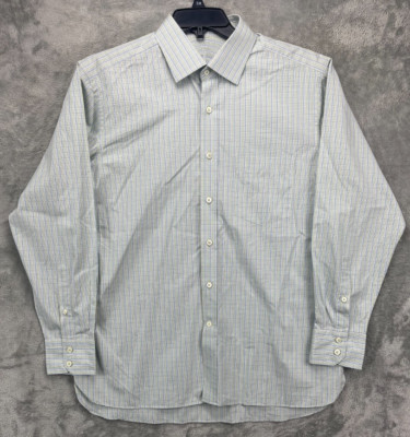 Alumo Men's Bespoke Shirt XL Multicolor Checked Long Sleeve Button Up