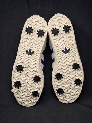 adidas Superstar Golf Men Multi Size Shoes White Navy Blue Shell