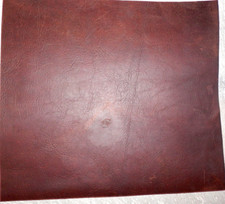12"x13" DARK BROWN OIL TANNED UTILITY LEATHER COWHIDE avg 1.4mm thick 22