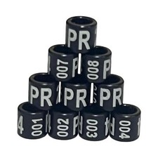 Aluminium Bird Rings 2025 Black Canary Budger...