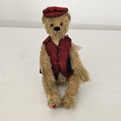 VINTAGE NITA SCHWENN MOHAIR BEAR ATTIC TREASURES BENTLEY 10'' CLEAN WITH TAG
