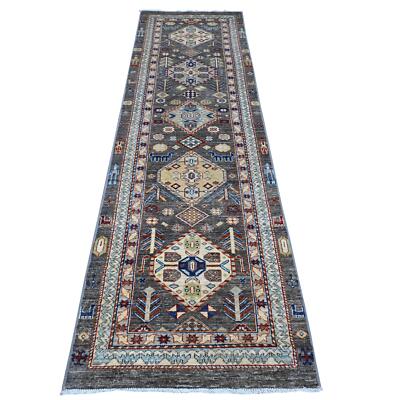 2'7'' x 9'6'' Zombie Gray Fine Aryana Vegetable Dyes Runner Oriental Rug R89604