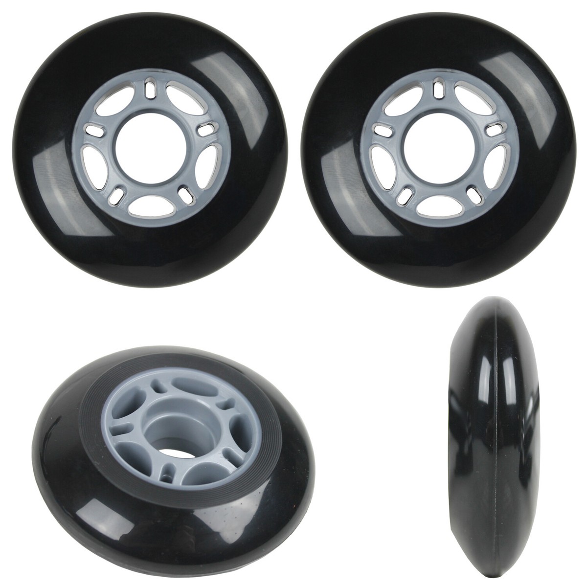 True Inline Hockey Wheels 72mm 82A Roller Skates