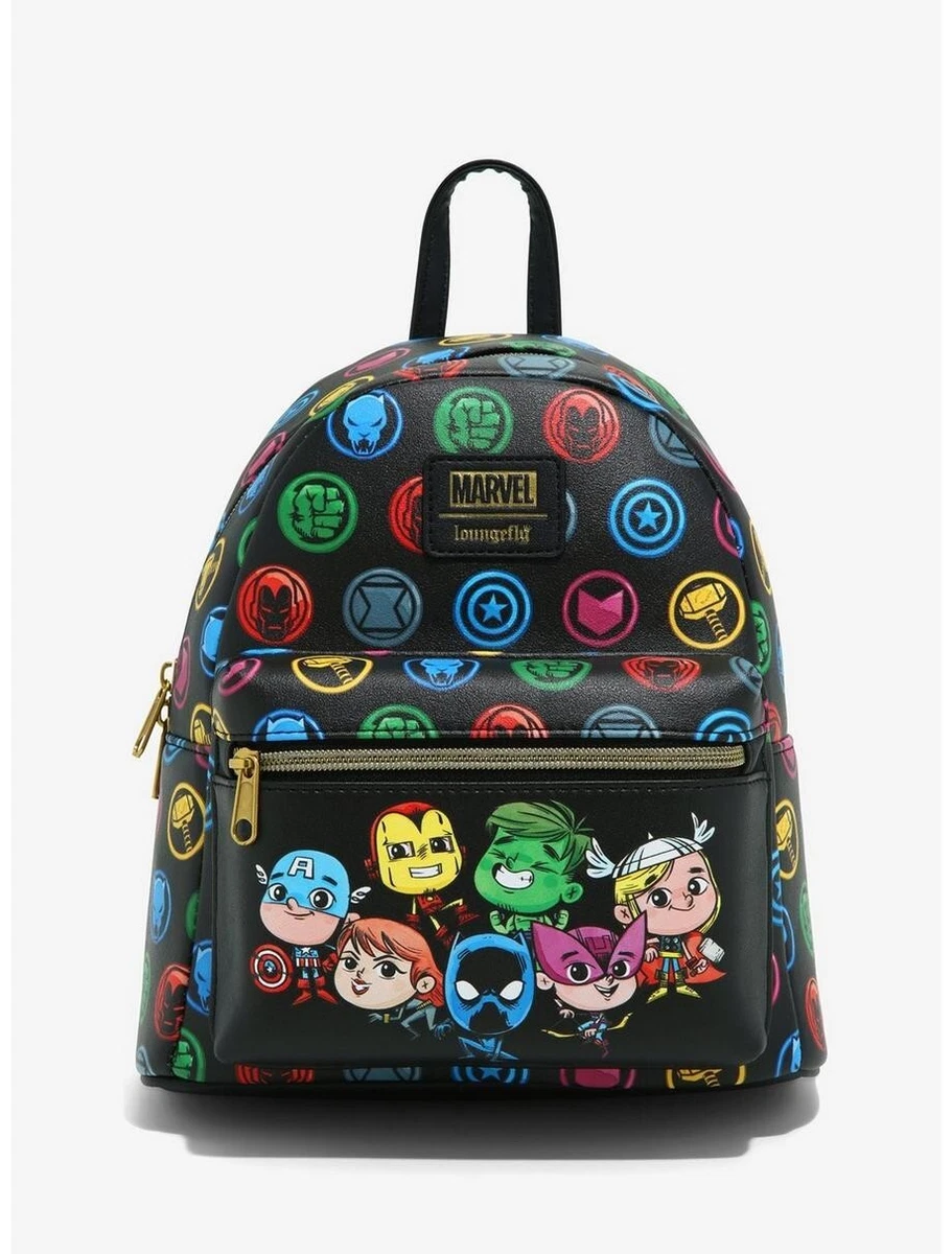 Loungefly Marvel Chibi Avengers Mini Backpack New hulk iron man captain America