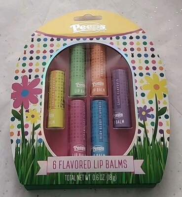Taste Beauty - Easter PEEPS - 6 Flavored Lip Balms Set - New In Box