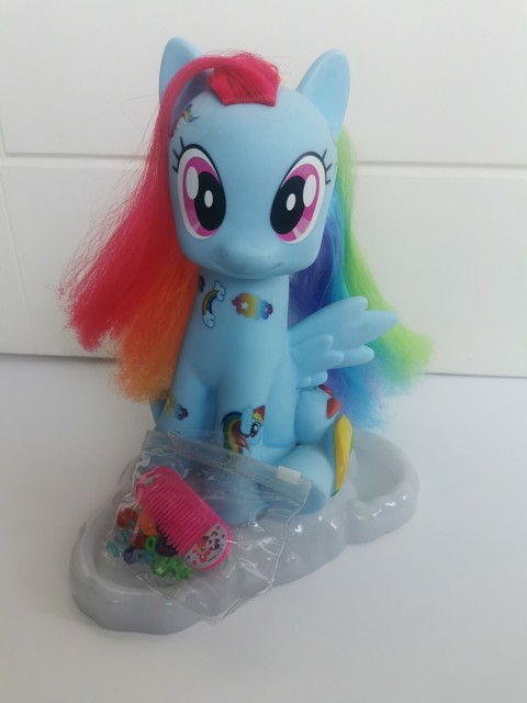 my little pony rainbow dash styling head