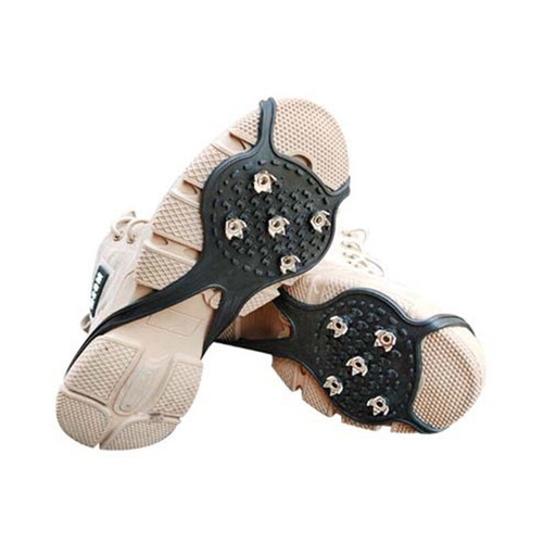 Ice Snow Anti Slip Spikes Grips Grippers Crampons Cleats For Hike Shoes Boots - Picture 3 of 16