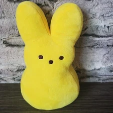 PEEPS 9" Plush Easter Bunny Yellow Bean Bag Bottom Stuffed Animal Toy Easter