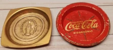 2 Coca Cola Ashtray's Trinket dish Allstar Dealer Campaign Award other is German