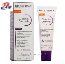 Bioderma Cicabio Cream Creme+ SPF 50+  Cream 40ml / 1.3oz   EXP 11/2027