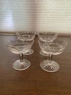 VTG SET(4) WATERFORD Crystal LISMORE Champagne/Tall Sherbet Glasses SIGNED 4.25"