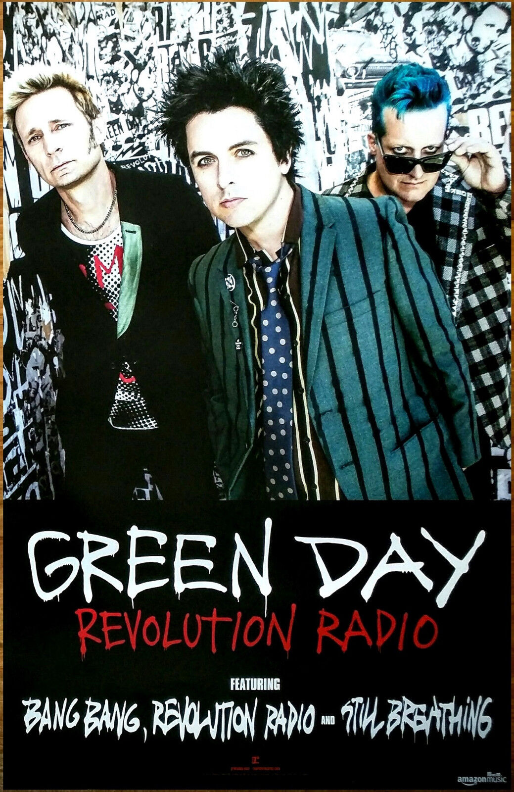 GREEN DAY Revolution Radio Ltd Ed New HUGE RARE Tour Poster +BONUS Rock  Poster!