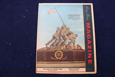 1955 MAY 29 CHICAGO TRIBUNE MAGAZINE - IWO JIMA MARINE MEMORIAL COVER - E 22206