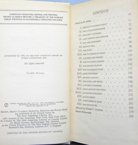 Hawthorne, Nathanial - The House of the Seven Gables HC 1961 Very Good - Imagen 3 de 3