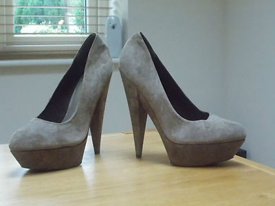 Asos Pumpkin Beige Suede Extreme Platform Courts Size UK7 BNWB  Sold Out UK